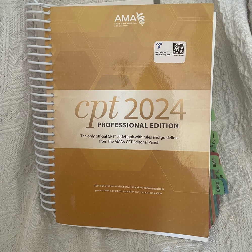 CPT 2024 Professional Edition Book 
ISBN
9781640162846